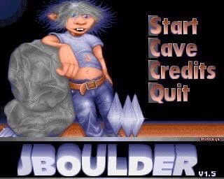 JBoulder title screen with old logo version